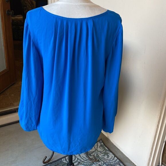 Alfani blue pullover top with embellishment size 12 - Picture 5 of 8